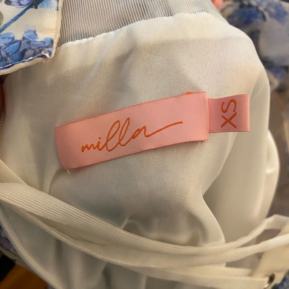 Hydrangea Tender floral maxi tie-strap dress - Picture 12 of 15